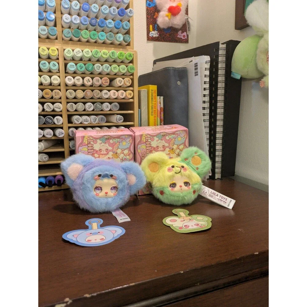 Liila’s Garden Tea Party Mini Plush Pendant (Blueberry Koala & Green Mouse)